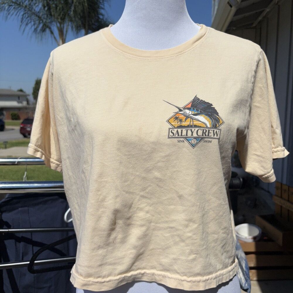 Salty crew crop top size medium